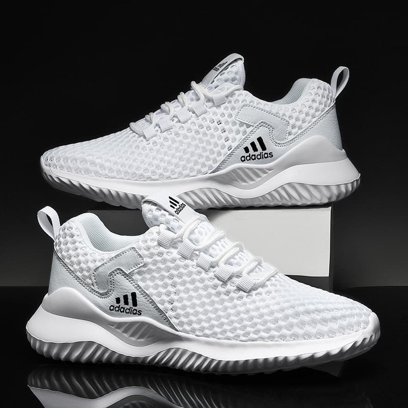 2023 chaussures pour hommes creux transfrontaliers été respirant maille baskets léger déodorant fond souple grande taille chaussures de course
