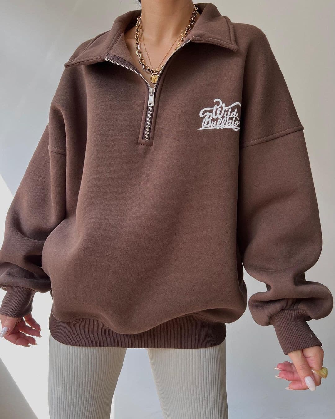 Women's Clothing new velvet printed long sleeved pullover sweatshirt autumn and winter versatile velvet sweater