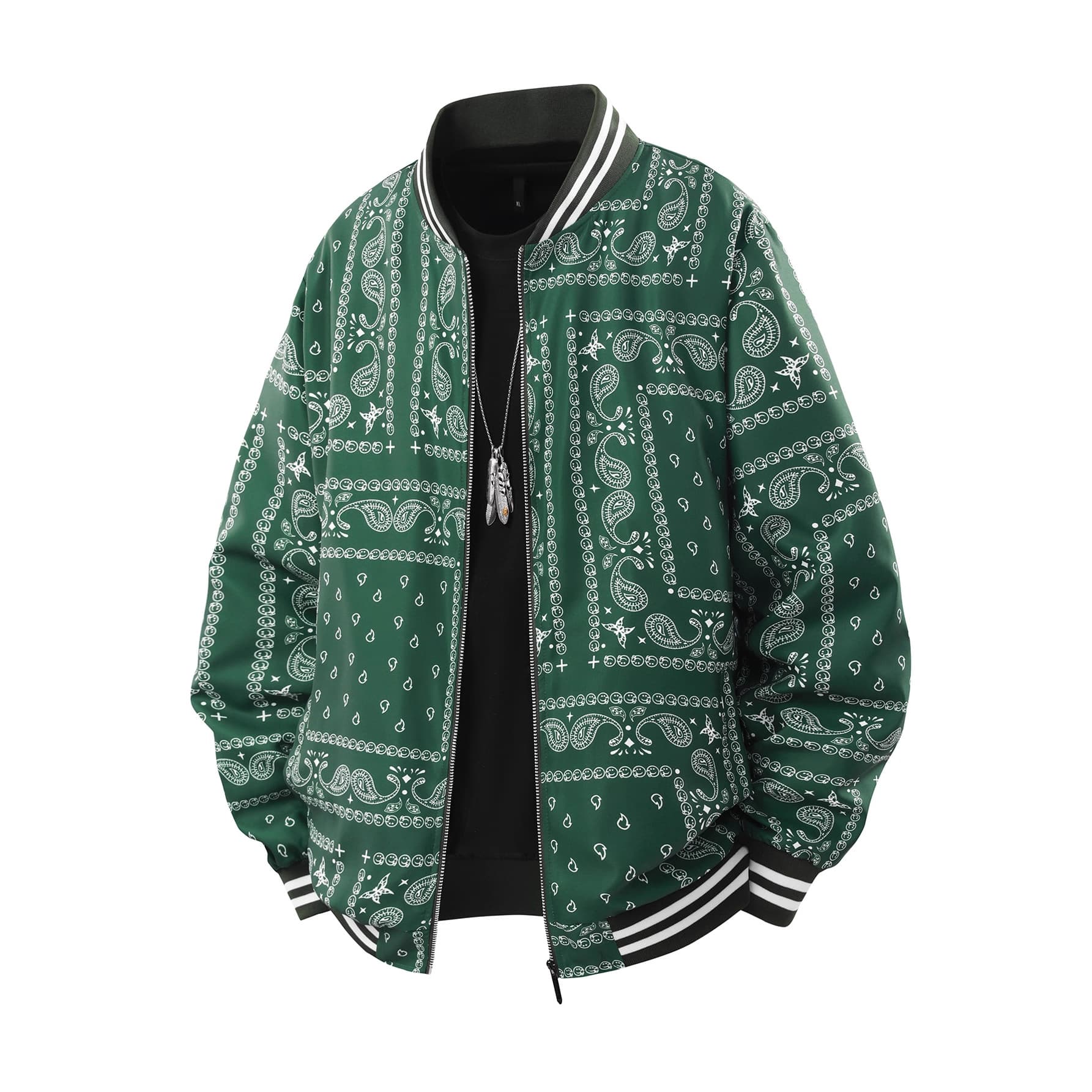 Men's Clothing ​​Unisex Baseball Jacket - Cotton Casual Outerwear With Stand Collar​ Fashion Trends Hot-selling