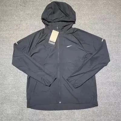 En stock - Veste tissée légère, respirante et à séchage rapide, style décontracté, à capuche, coupe ample, idéale pour la course et l'entra