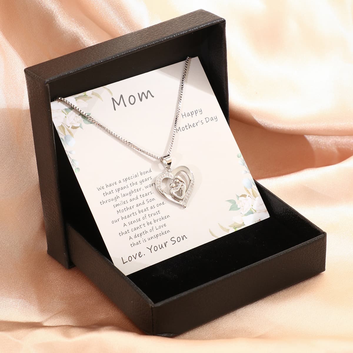 Women's simple necklace Mother's Day necklace holiday gift mom necklace gift box decoration