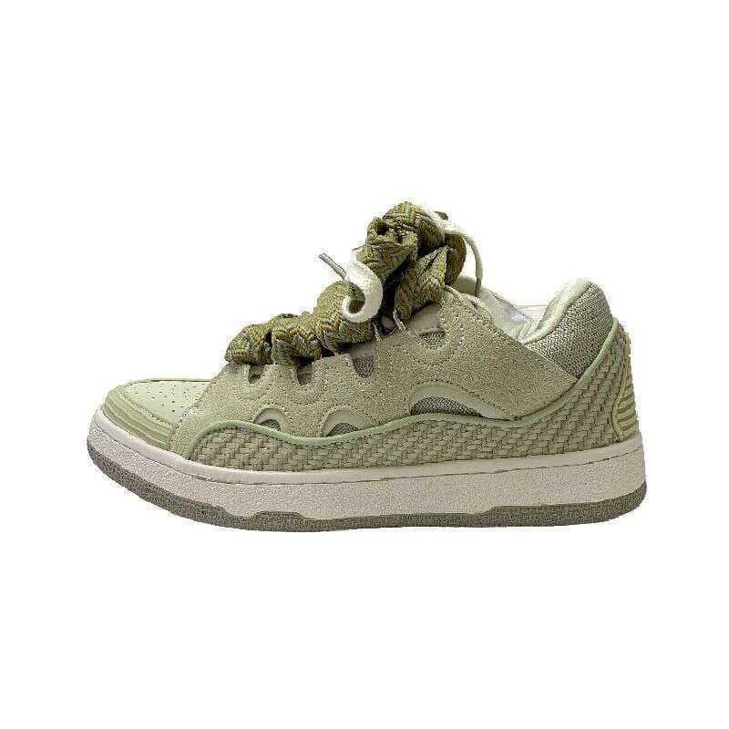 Baskets à plateforme pour homme et femme, chaussures de sport décontractées, noires, avec boîte