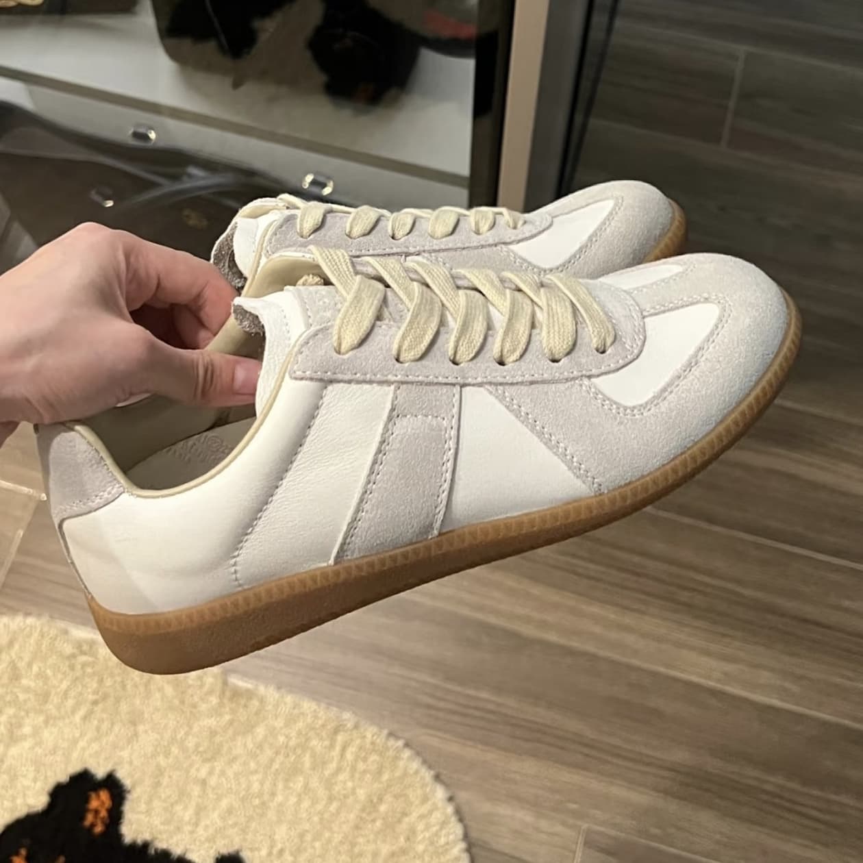 Sheepskin High Version German Training Versatile Lace Up Men's And Women's Casual Comfortable Flat Bottom White Forrest