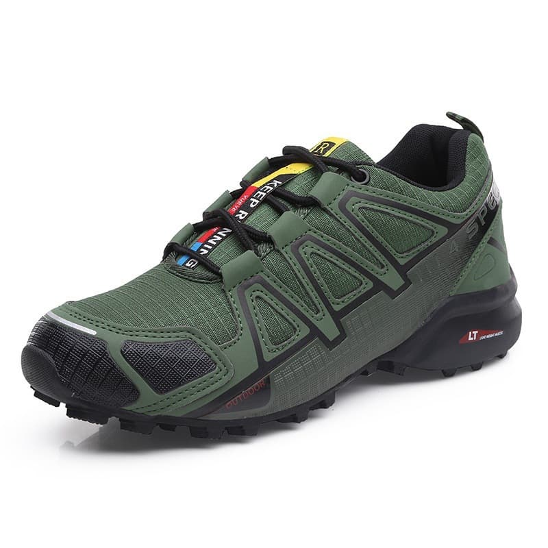 Men's Large Size Breathable Mesh Running Shoes - Non-Slip Outdoor Sports & Travel Shoes For Cross-Country & Casual Wear