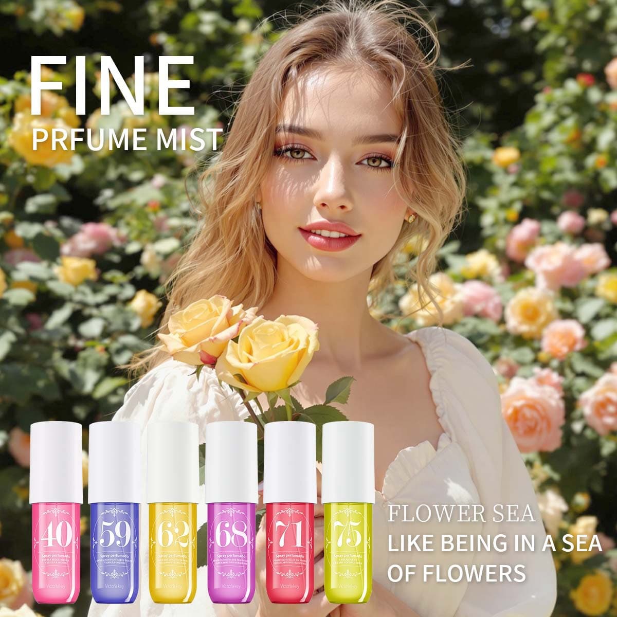 Alcohol-Free Women's Perfume Spray - Long-Lasting Digital Fragrance For Body & Hair (Popular Scent)​