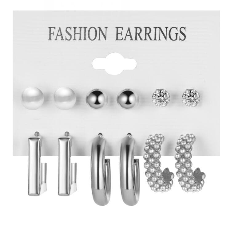 Lot de 11 boucles d'oreilles en perles torsadées en forme de cœur pour femmes, très tendance