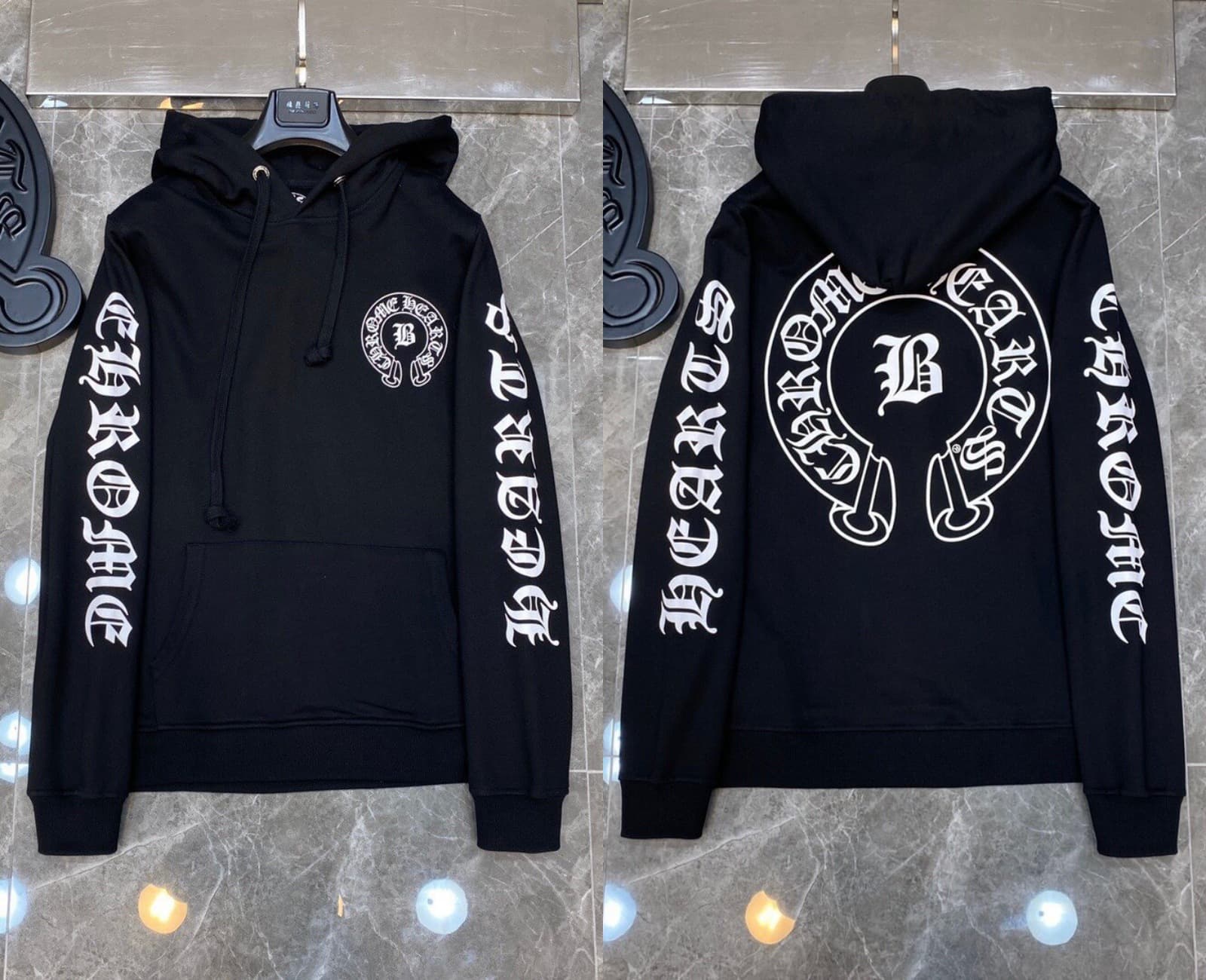 Sweat à capuche Chrome Hearts Cross, version correcte 25ss, polyvalent et tendance, vente en gros