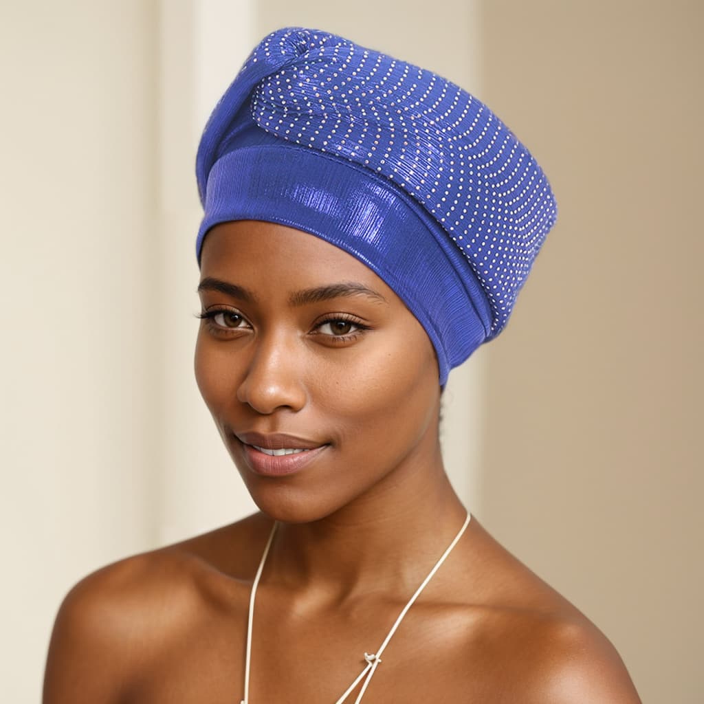 Muslim hat Round brim sponge pressed drill cross Indian hat African hat bun hat