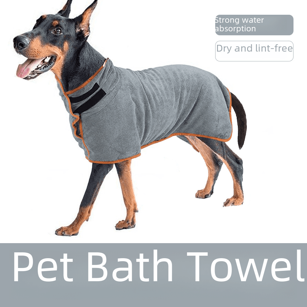 New dog bath towel pet absorbent bathrobe large and small dogs clean whole body wrapped cat bath towel wholesale