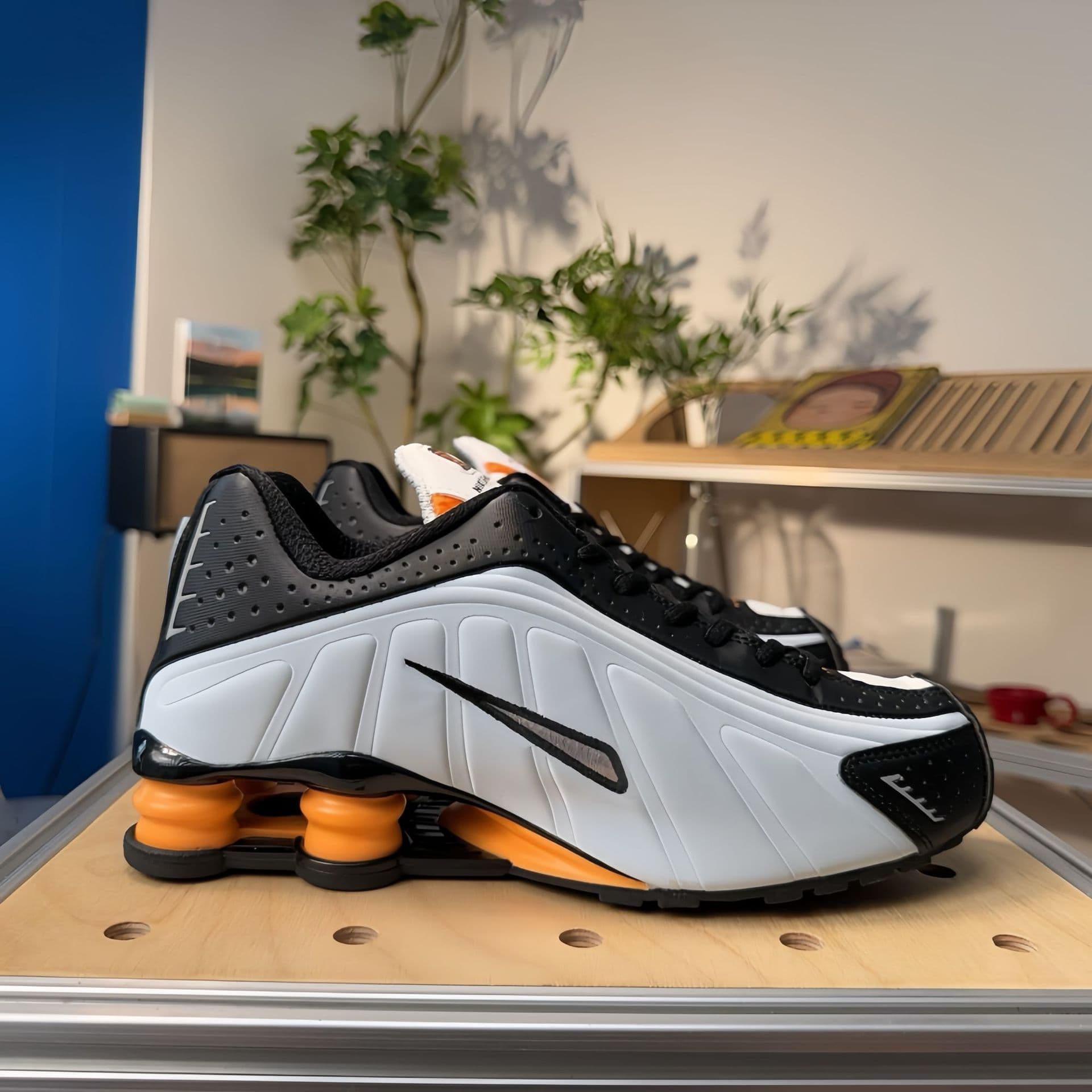Chaussures de course unisexes SHOX R4 Neymar Collaboration, pointures 36 à 45, pour hommes et femmes, avec coussin d'air coloré.