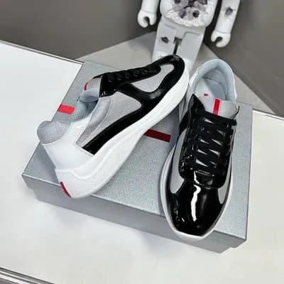 Chaussures de course polyvalentes en cuir verni véritable de haute qualité pour l'été 2025 de la Coupe des Amériques