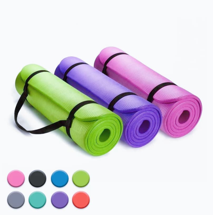 Portable Non-slip Sponge Yoga Mat Dance Exercise Fitness Body Mat Gym Group Class Training Mat
