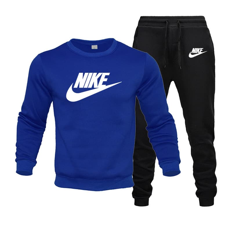 Ensemble pull à col rond et pantalon pour homme, haut à manches longues et pantalon, deux pièces, tendance et confortable, nouvelle collection aut
