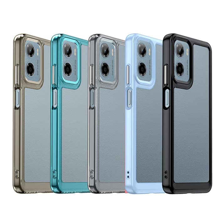 Colorful Transparent TPU Case For Motorola Moto G05 G15 Power G35 G55 G75 G85 5G E15 Protective Cover Clear Fundas Coque