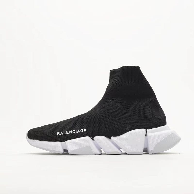 Chaussette Chaussures Hommes Femmes Graffiti Blanc Noir Rouge Beige Rose Semelle Transparente À Lacets Jaune Fluo Chaussettes Speed Runner Baskets P
