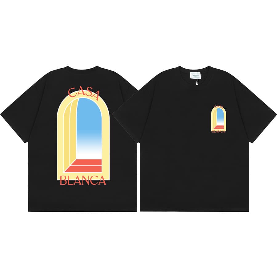 T-shirt ample à manches courtes pour hommes et femmes, imprimé printemps et été