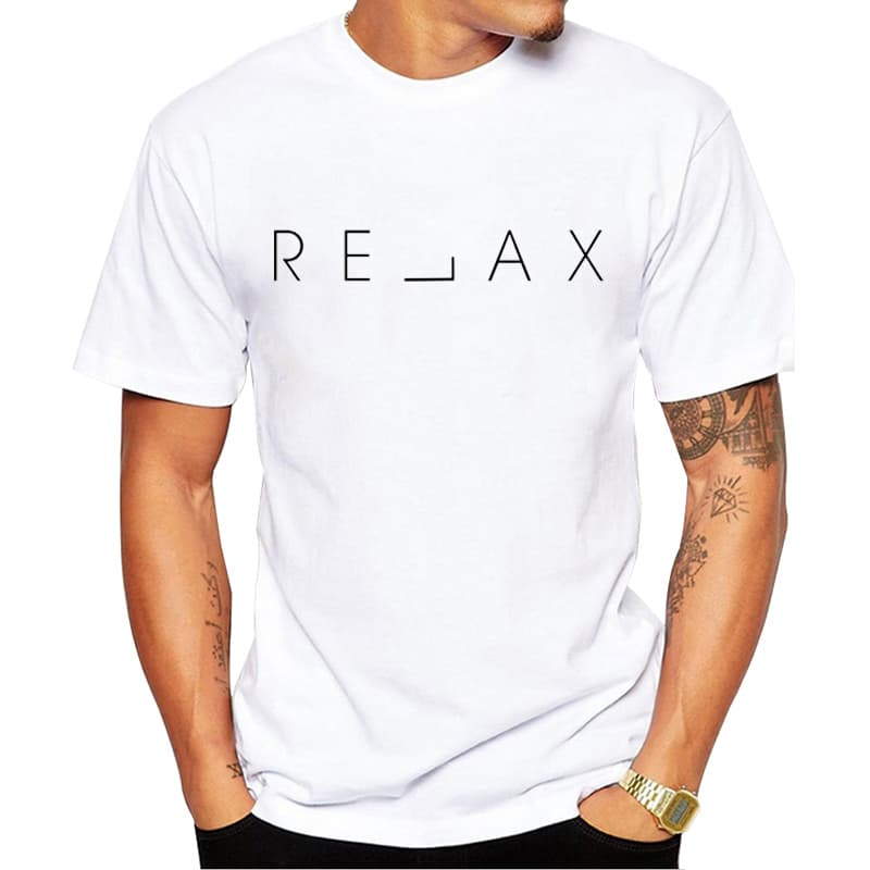 TEEHUB Hipster Relax Men T-Shirt Short Sleeve O-Neck Tee Fashion Letter Printed Tshirts Funny Tops
