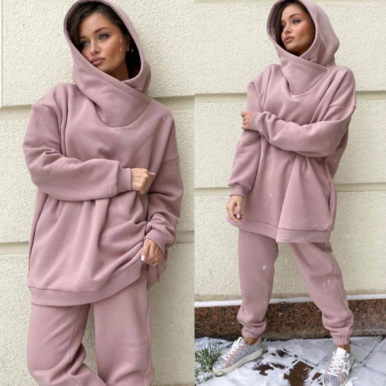 Women's Clothing autumn and winter women's fashion casual sweater suit two-piece suit