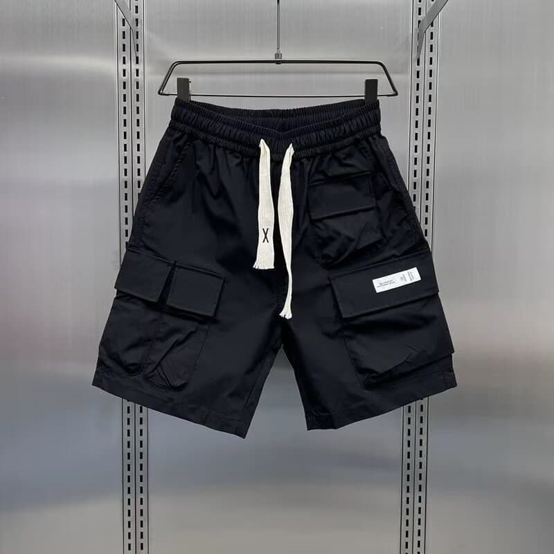 Men's Casual Loose Straight Leg Cargo Pants Summer Cool And Stylish Trendy Five Point Shorts
