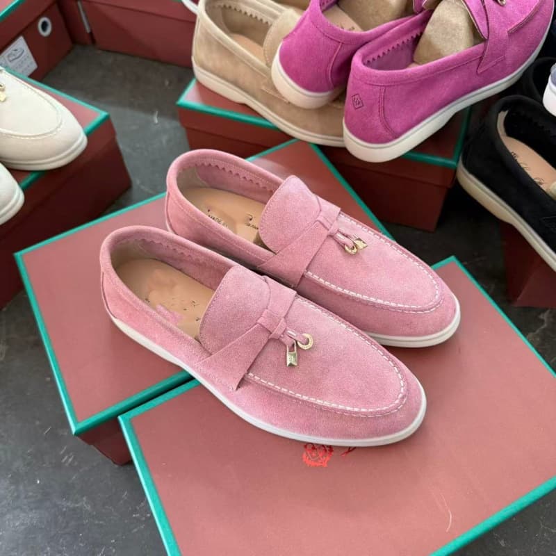 En stock : Mocassins plats décontractés pour femmes LP, de haute qualité, à enfiler, à semelle souple, confortables et faciles à porter.