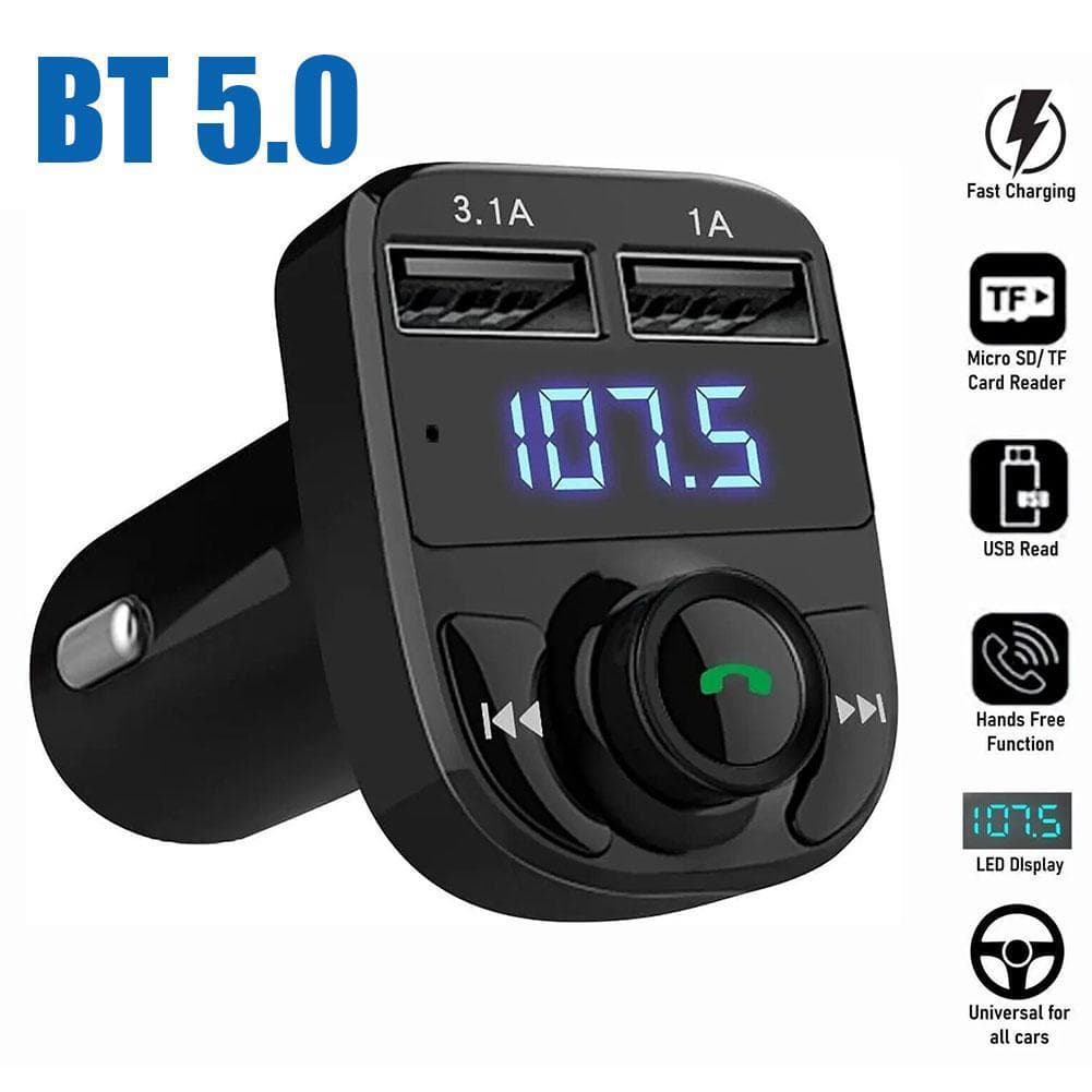 Car Wireless Bluetooth FM Transmitter MP3 Player USB Car Charger Adapter