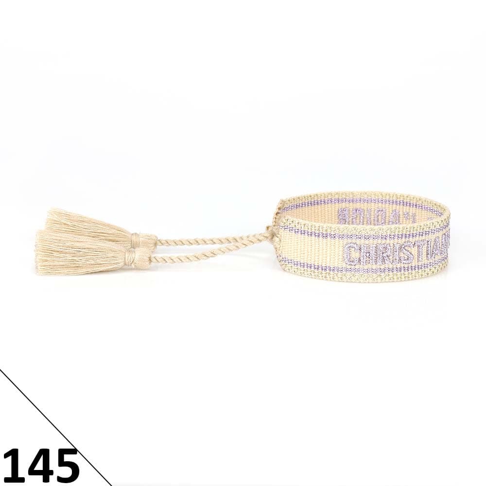 Bracelet unisexe tendance avec lettres tressées