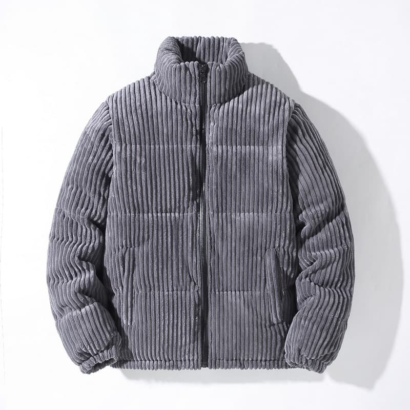 Men's Clothing Winter Corduroy Thick Warm Jacket Outerwear Men's Cotton Clothes Cotton Jacket Teenagers Students Lambskin Tops