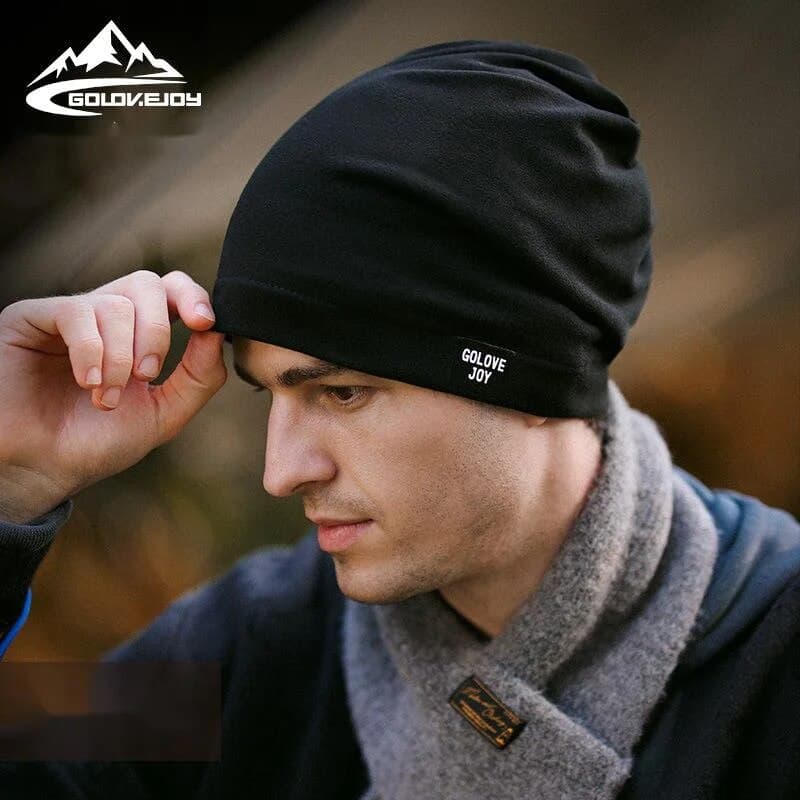 Winter New Stacking Hat Men's Outdoor Cycling De Rong Warm Headband Hat Ear Protection Windproof and Antistatic DMZ63