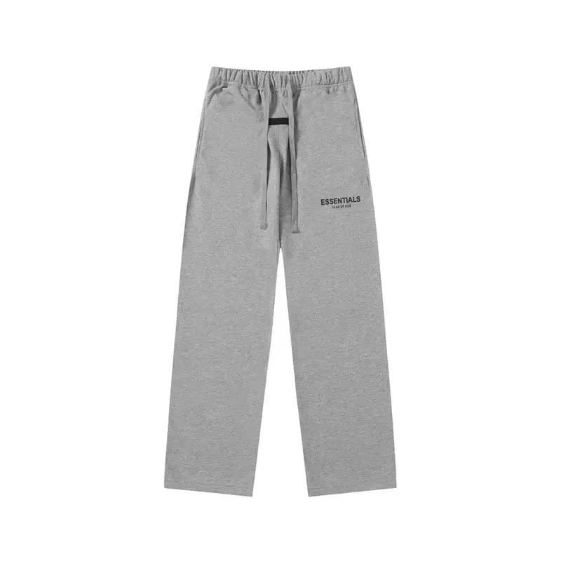 Sweat-shirt ample à double ligne FOG ESSENTIALS Saison 8 avec lettres floquées au dos, en éponge à capuche