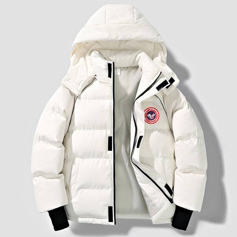 Nouvelle doudoune d'hiver chaude et ample à capuche, style rétro, unisexe, élégante et épaisse.