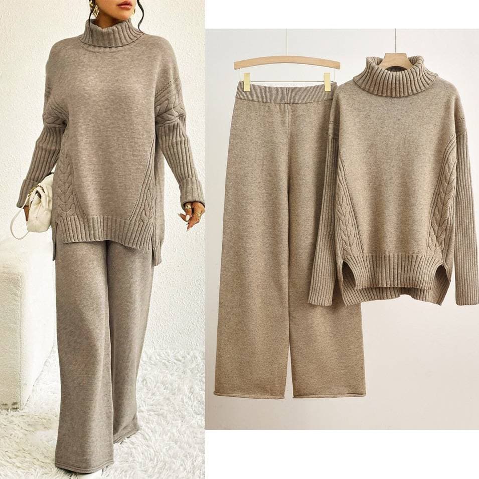 Women's Clothing Spring Palace Style Two Piece Suit For Women Hollow Lace Embroidery Long Sleeved Shirt High Waist Large Swing Skirt