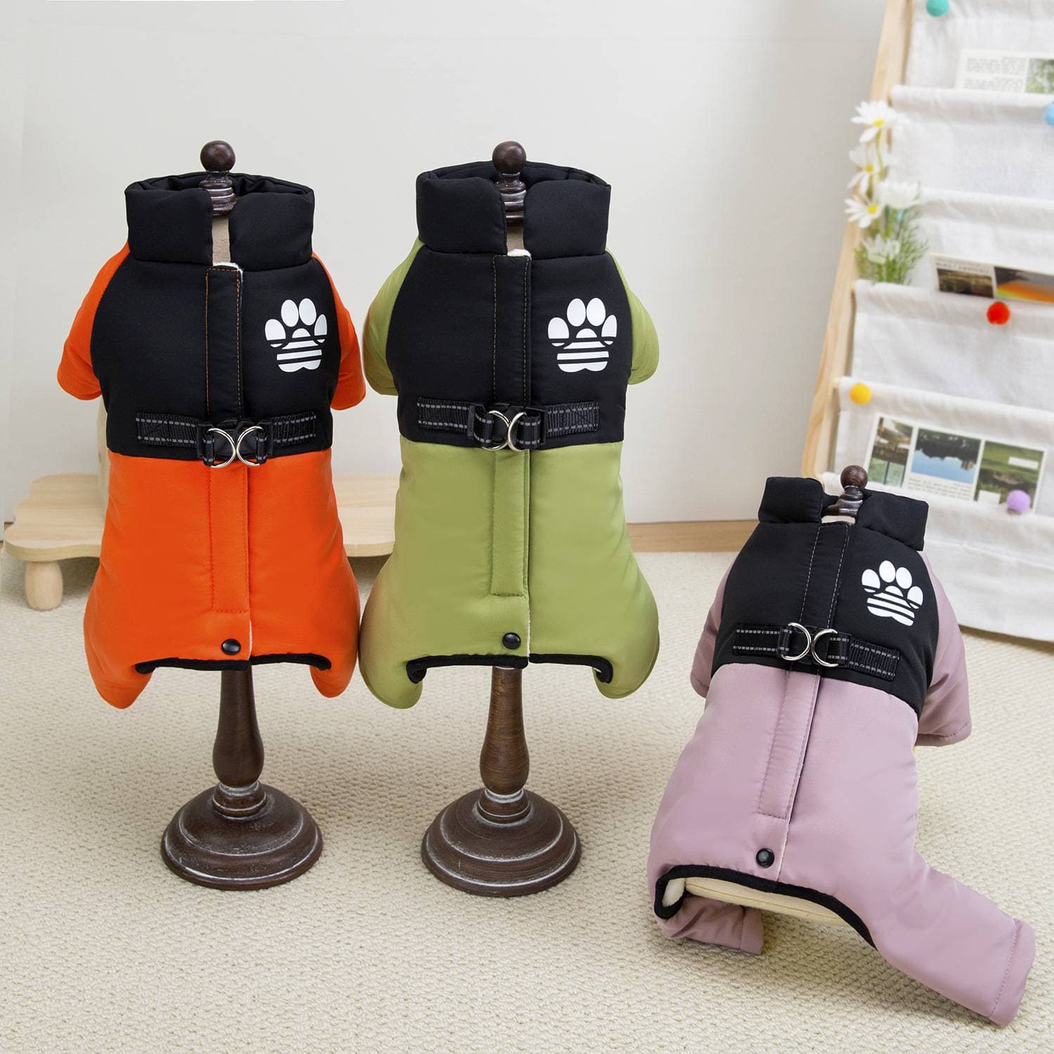 Pet Clothes Handsome Dog Ski Four Legged Clothes Teddy Bichon Autumn And Winter Thickened Cotton Clothes For Small Dogs