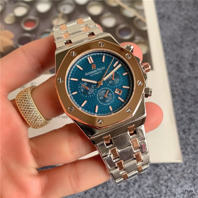 Montre multifonctions à plusieurs cadrans avec calendrier et fonction luminescente, marque suisse ancienne Audemars Piguet, montre tendance pour hom