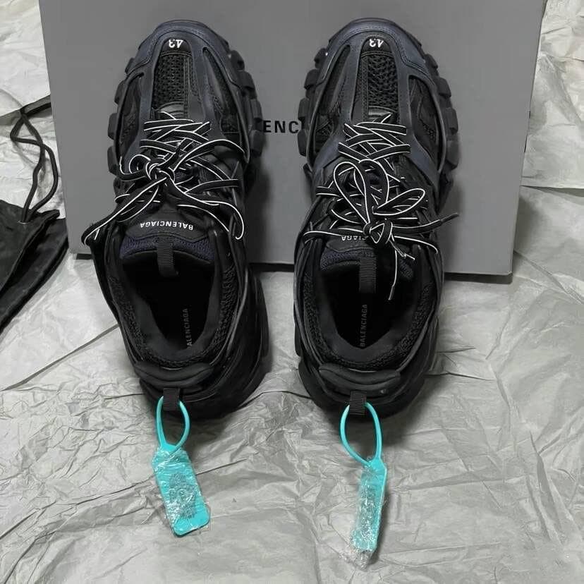 Pure Original Paris Track 1.0 Black Warrior Dad pour hommes et femmes, chaussures de couple, chaussures de sport à coupe basse résistantes à l'usu