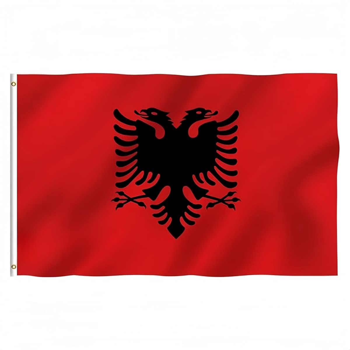 3x5 Ft Double Side Printed Albania Flag, Hanging Flag With Polyester, Vivid Color And UV Fade Resistant, Albanian Flags Decoration