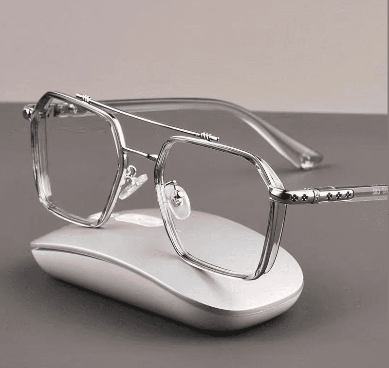 Myopia Glasses Men's Trend Domineering Flat Glasses No Degree Anti-blue Light Radiation Student Glasses Goggles