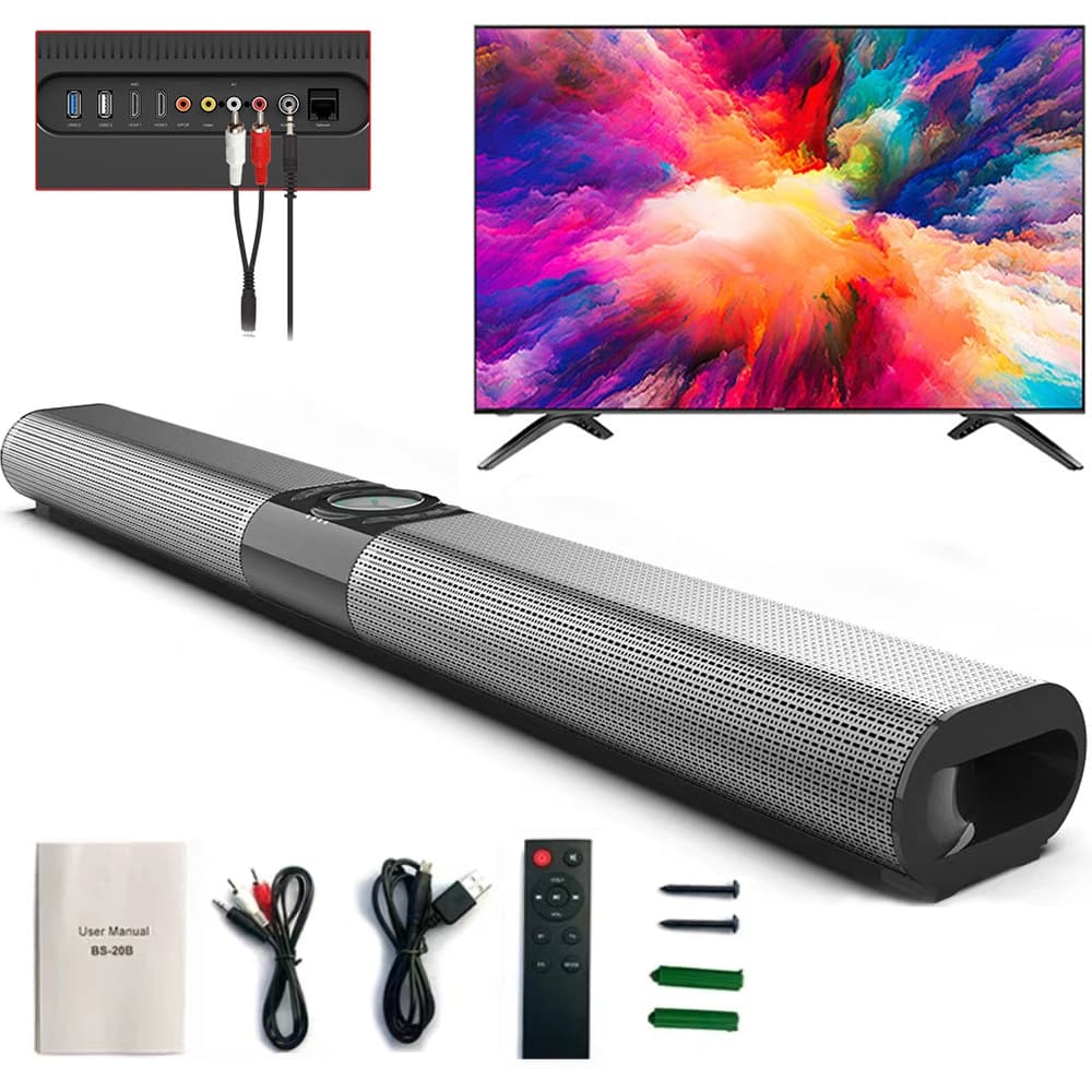 Bluetooth Bar System Super Power Sound Speaker Wired Wireless Surround Stereo For Home Theater TV Projector