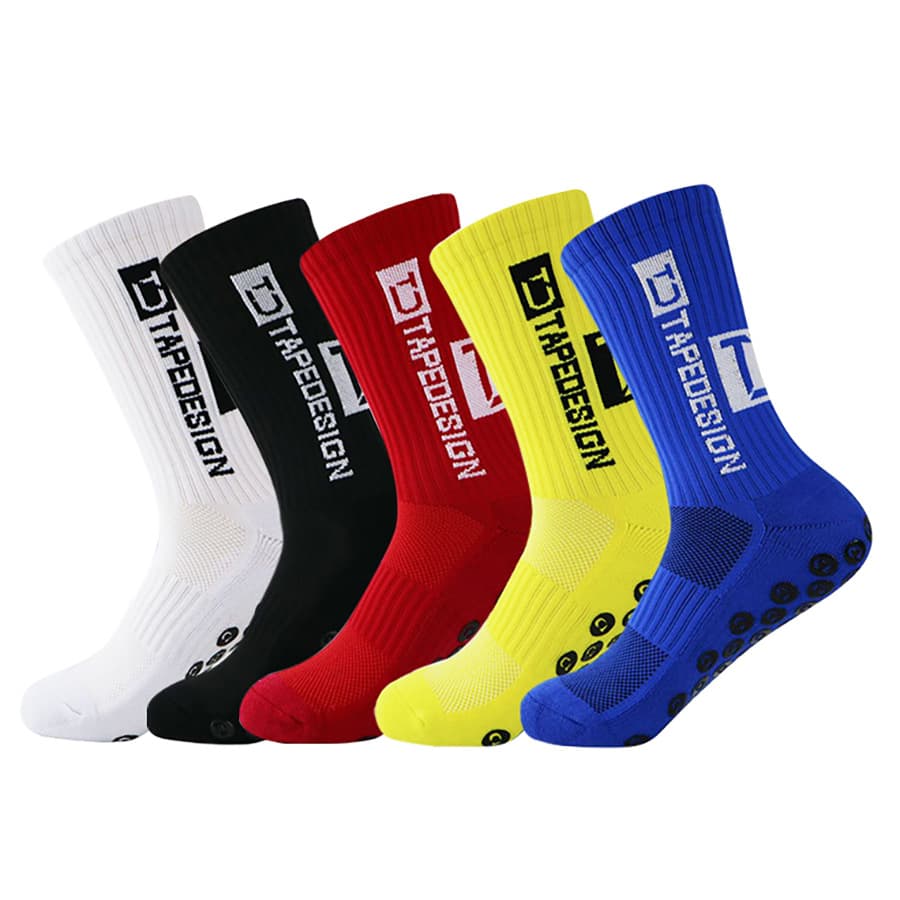 Football socks, sports socks, men's and women's mid-calf socks, towel bottom silicone non-slip breathable basketball socks