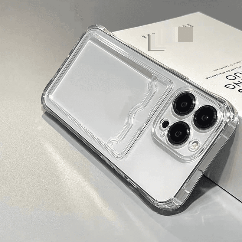 Shockproof Clear Phone Case Transparent Phone Case For IPhone 15 14 13 12 11 16 Pro Protection Back Card Pocket Cover