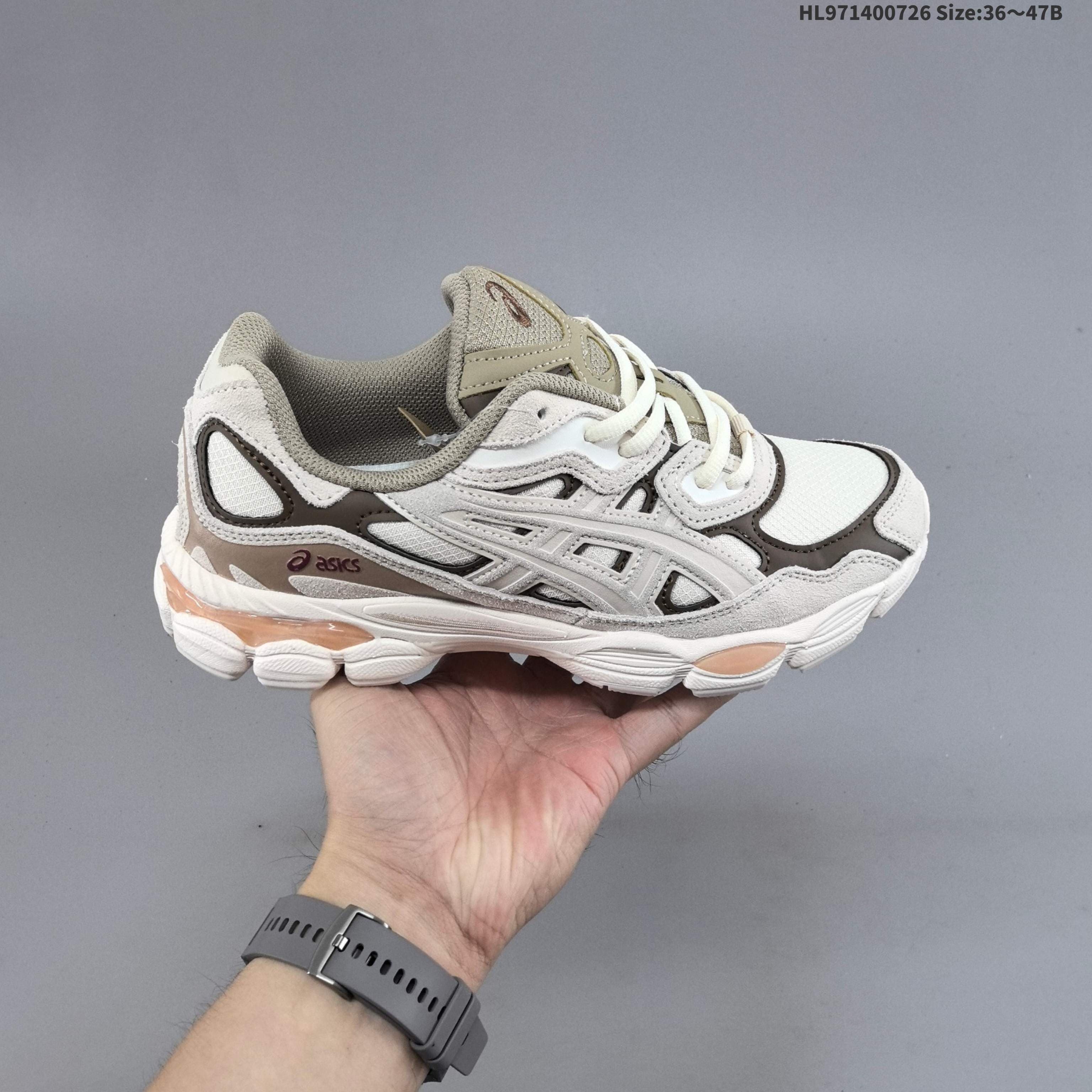 Chaussures de running Asics NYC Gels NYC Sneakers Cream Solar Power Pure Sier Outdoor Sneakers Sports Athleisure Trainers Fashion Daily Outfit 36-47