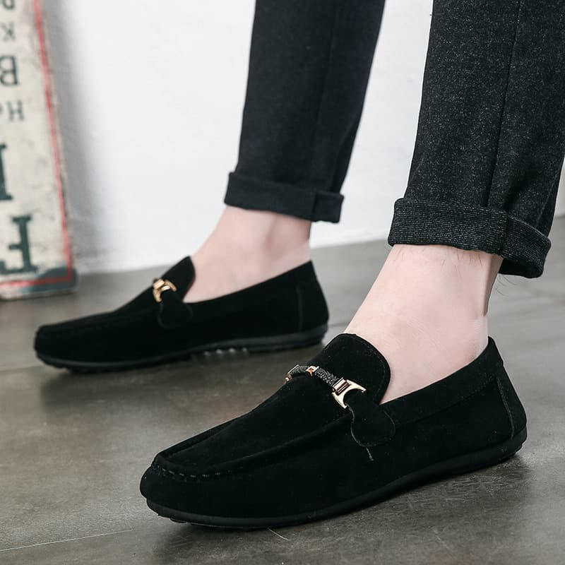 Men’s Shoes Men's Spring And Autumn New Style Shoes Men's Casual Shoes Versatile Trendy Korean Style Slip On Lazy Shoes Men's Men's Toe Shoes