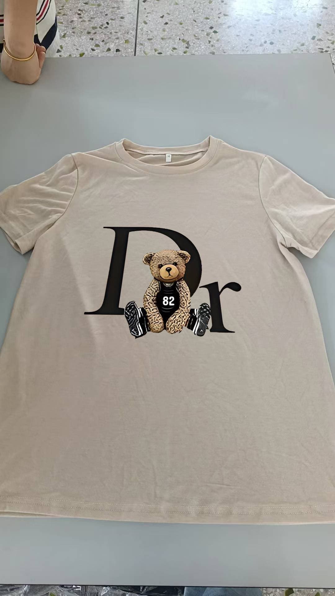 T-shirt tendance été 2025, coupe ample, décontracté, manches courtes, imprimé
