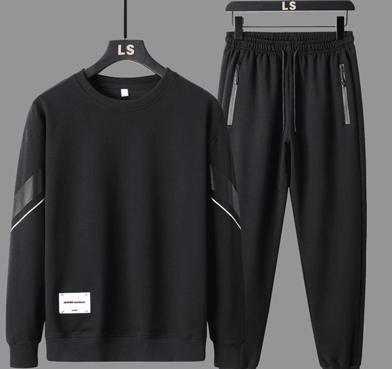 Men's Clothing Wholesale price! Sports casual suits for men, new style for spring and autumn, loose running and fitness clothes, two pieces