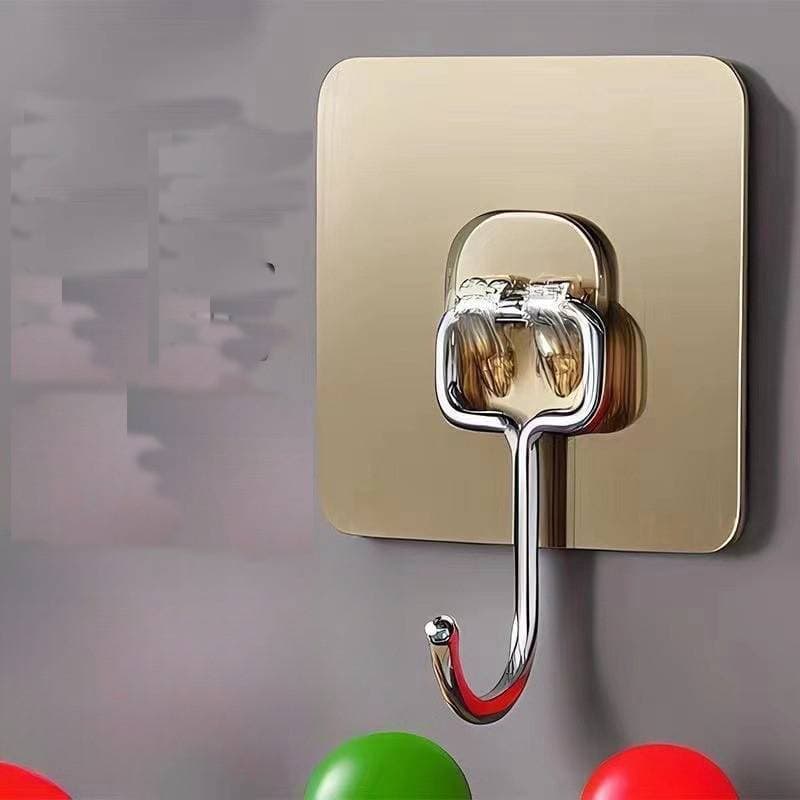 strong seamless transparent large hook kitchen bathroom hook creative non-perforated waterproof hook