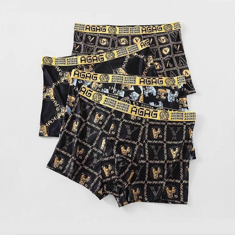 Men's Boxer Briefs L-4XL SolidColor Simple Breathable AntimicrobiaUnderwear For Teen Students, Youth Athletic Sports Shorts