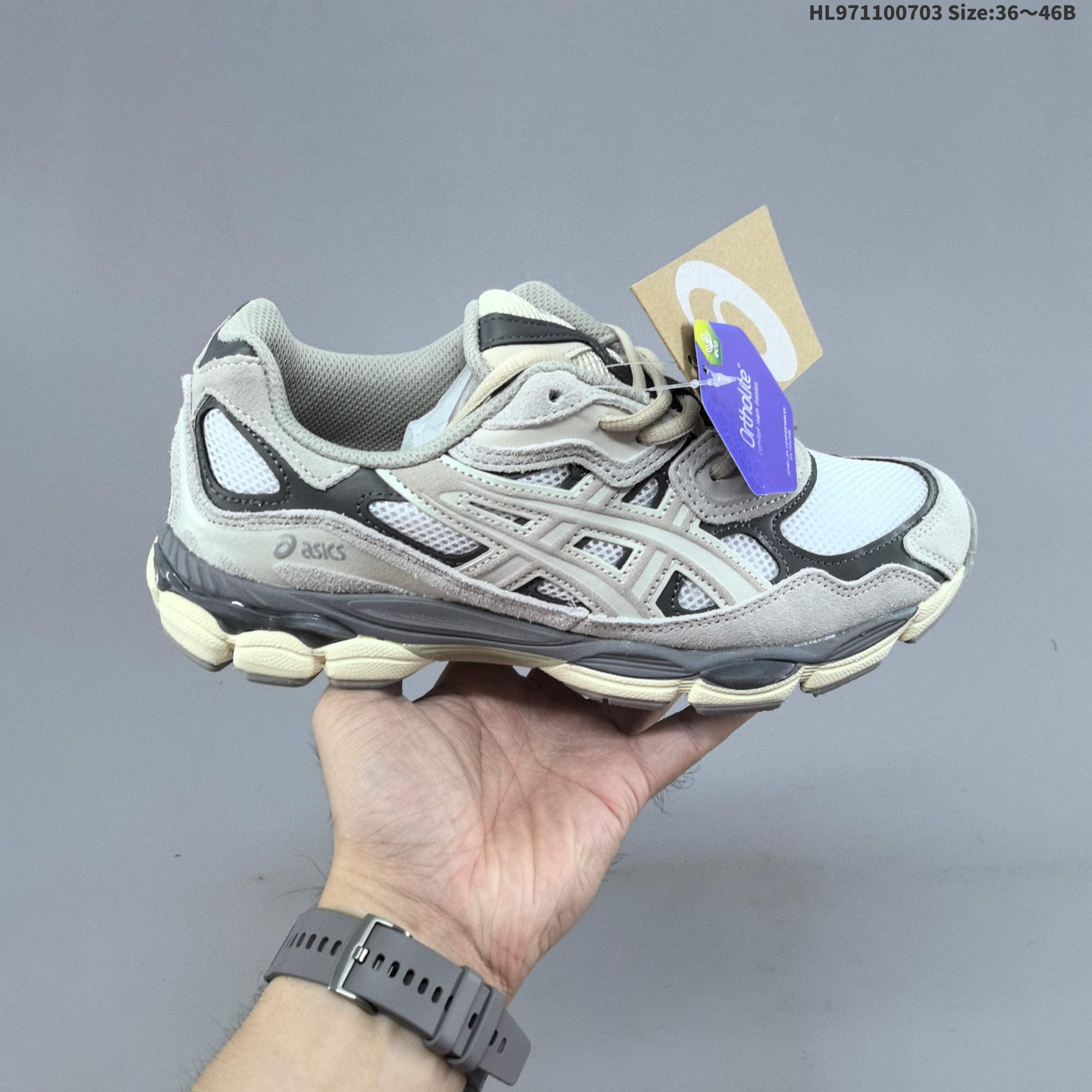 Chaussures de running Asics NYC Gels NYC Sneakers Cream Solar Power Pure Sier Outdoor Sneakers Sports Athleisure Trainers Fashion Daily Outfit