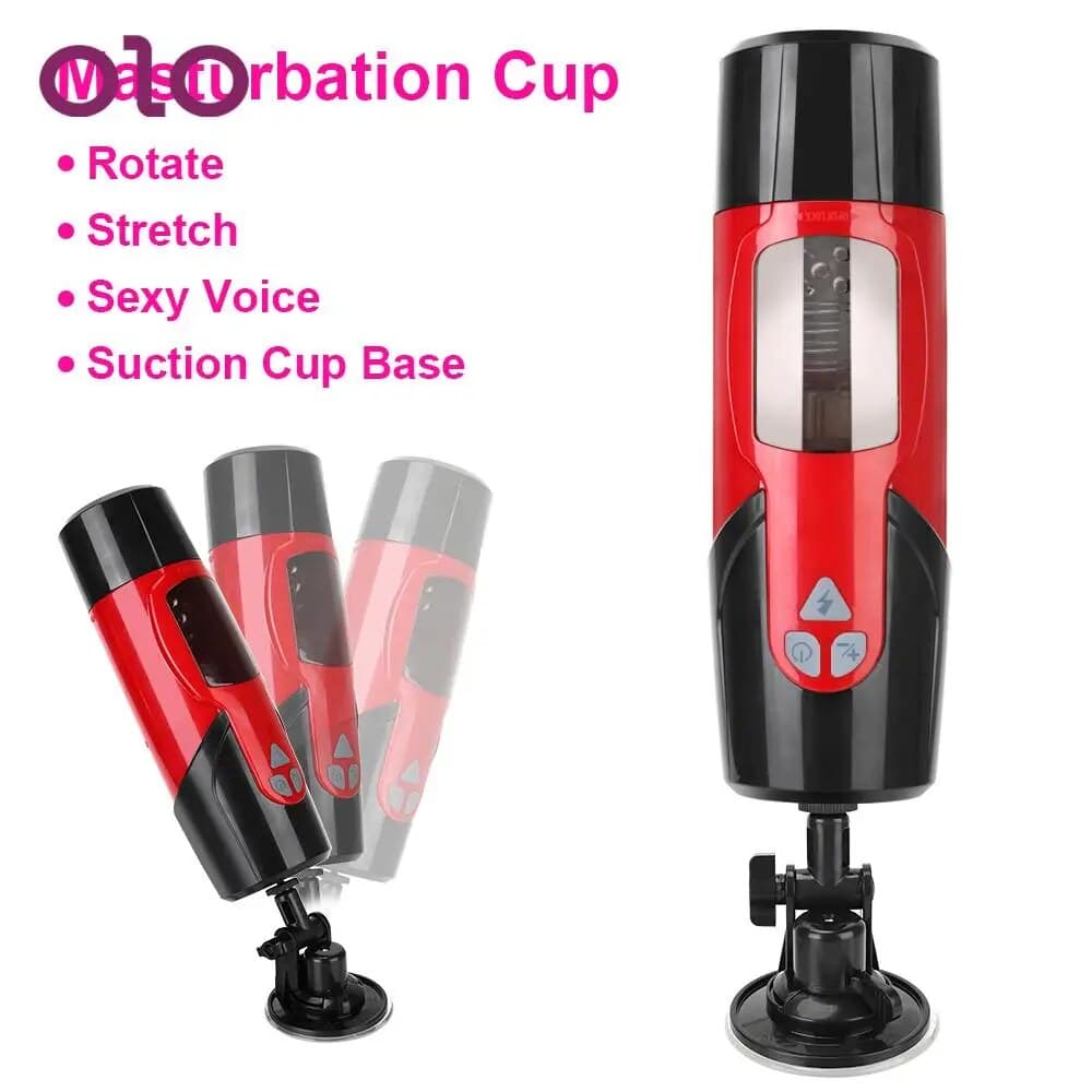 Male Masturbator Automatic Telescopic Rotatio Sexy Voice Suckig hie 7 Adjustable Modes Real Vagia Sex Toy 2024