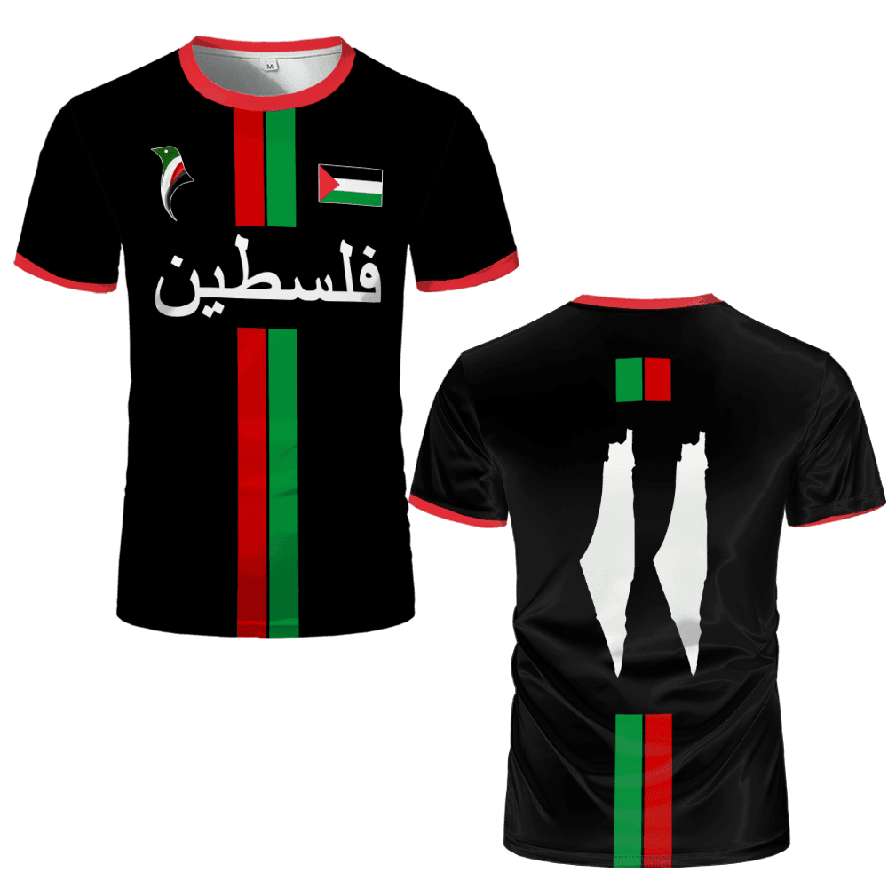 2025 New Palestine Football T-shirts Summer Men's And Women Palestinian Jersey Gaza Kid's Tees Gifts Wholesale Unisex T Shirt