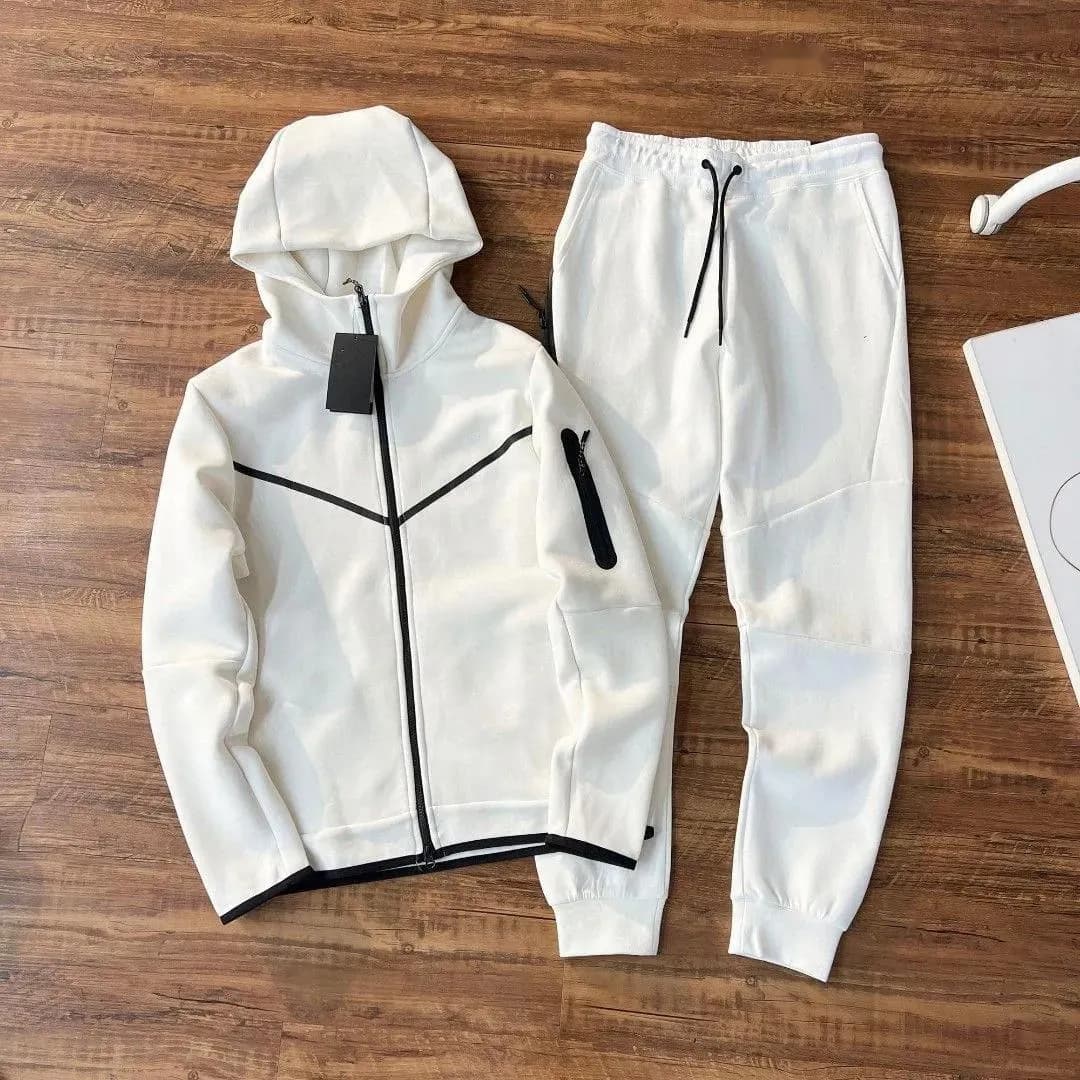 Fleece Hoodie Sweatshirts Mens High Quality Women Tracksuits Sports Pants Tech Fleeced Jackets Space Cotton Trousers