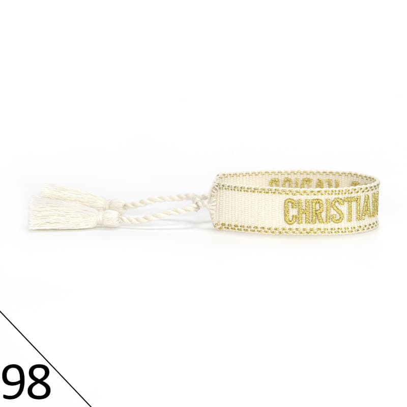 Bracelet unisexe tendance avec lettres tressées